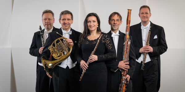 Titelmotiv – Kunst & Justiz - Konzert mit dem Bläserquinett der Sächsischen Bläserphilharmonie